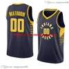 Maillots de basket-ball personnalisés Stitch Bennedict Mathurin saison 2022-23 bleu jaune blanc ville hommes femmes maillot jeunesse