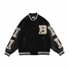 Männer Jacken Hip Hop Casual Baseball Mantel Männer Frauen Brief Gestickte Jacke Paar Uniform Bomber Top