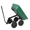 Supplies de jardin Plastique en fer vert Quatre roues Cart de jardin Patio Lawn Supplies bfdhppwnur
