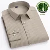 Camisas casuais masculinas 2023 Men Bamboo Design de fibra de bambu Smart verificado de alta qualidade Button Down Down Business Cuidado Male