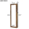 Bedroom Furniture Fashion Simple Jewelry Storage Mirror Cabinet With LED Lights Can Be Hung On The Door Or Wall BQEARIEJIF