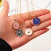 Pendant Necklaces Simple Stars Moon Heart Fashion Women Alloy Drip Long Chains Round For Girls Lover