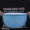 Bowls Enamel Pure Blue Sky Bowl Rice Soup Plate Baking Tray Meal Oven