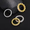 Allerig Free 925 Sterling Silver 5mm Moissanite Diamond Ring For Men Women Fashion Ring Jewelry Party Wedding Trevlig g￥va
