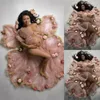 Wraps Fur Tulle Po Shoot Sleepwear Outfits Feather See Through Maternity Robe Prom Glows POGRAPHY COSTYME WEAR BADROBE