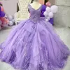 Quinceanera Dresses Princess V-Neck Sequins Ball Gown with Appliques Big Bow Lace-up Tulle Sweet 16 Debutante Party Birthday Vestidos De 15 Anos 09