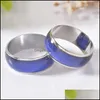 Anelli a fascia Prettyring per le donne Moda umore creativo Gioielli da donna Regalo Colori Cambia anello con la tua emozione Temperatura Sensazione D Dhc9B