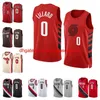 Maglia da basket personalizzata Stitch Damian Lillard 2022-23 stagione bianco nero città Maglia da uomo donna giovanile