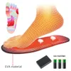 Shoe Parts Accessories USB Electric Heated Shoe Insoles for Feet Women Men Winter Shoes Battery Heating Sole Sock Pad Washable Warm Thermal Insoles 230215