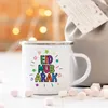 Mugs Eid Mubarak Moon Print Creative Coffee Cup Ramadan Party Decor Drinks Wine Juice Cocoa Cups Islamic Muslim Enamel Gifts