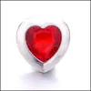 Clasps - Heart Love Love Metal Snap Button Hehtshes Jewelry Snaps 18 مم أزرار الأزرار DIY قلادة سوار المجوهر