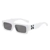 Lunettes de soleil mode Frames Offs Luxury Style Square Sunglass Arrow x White Black Frame Eyewear Tendance Lunettes de soleil Bright Sgh1s