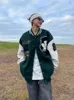 Womens Jackets Retro High Street Hip Hop Quality Embroidered Baseball Uniform Female American Oversize Couple Casual Clothes Coat 230215