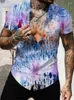 Heren t-shirts mannelijke enkele borsten afslaan kraag t-shirts bloemen Hawaiiaanse korte mouw strand mannen 2023 reversknoopgedrukte tee top