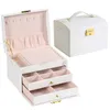 Ювелирные коробки Bloong Layers Jewelry Organizer Box Exquisite Women Girls Gift Shower Holder Sergring Кольцо Хранение 230215