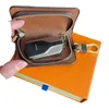 Новый классический дизайнерский писем кошелек для ключей для ключей квалочной кошелек модный кошелек подвесной автомобильный шарм коричневый цветочный коробка