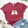 Koszulka damska Cotton Women T Shirt Kissd Penguin Printed Tshirt Ladies Koszulka z krótkim rękawem Kobiety żeńskie topy ubrania Camisetas Mjer J230215