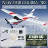 Elektriska/RC -flygplan WLTOYS F949 2.4G 3D6G 3CH RC AIRPLANE Fixat Wing Plane Outdoor Toys Drone RTF Upgrade Version Digital Servo F949s With GyroScOPE 230214