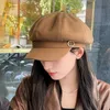 Berets Mode Retro Herbst Winter Hut Frauen Achteckige Hut Schirmmütze Weibliche sboy Caps Wilde Kleine Gesicht Maler Hüte Gorra 230215