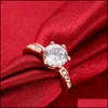 Solitaire Ring Mulheres homens j￳ias de moda an￩is