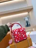 Kadın x yk kare çanta sonsuz nokta kapusinler zar çanta rania sevimli tote el çantası deri tasarımcı renkli nokta debriyaj cüzdan cüzdan crossbody torbası m21778 m21779