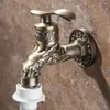 Rubinetti per lavabo da bagno Montaggio a parete intagliato Rubinetto antico in lega di zinco Rubinetto per lavabo da giardino Rubinetto decorativo per esterni Mop Torneira Parede