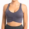 Tenue de yoga grande taille 3XL beau dos soutien-gorge de sport femmes plis Fitness antichoc course gilet-style débardeur Gym formation sous-vêtements