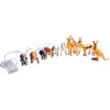 Strings Fireplace Lights For Mantle Plug In Animal Lamp String Children's Toy Room Cartoon Decoration Christmas