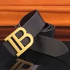 Belts Leather Men's Belt Smooth Buckle Luxury Fashion Belt Leisure Youth B Letter High Quality Trouser Designer Black Belt 230214