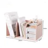 Juldekorationer ZQ Desktop Storage Desk hyll Stationery File Drawer Box Bookhelf