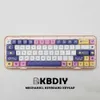 Tastaturen KBDiy 132 Tasten Konstellation PBT Tastenkappen XDA Profil MX Switch Anime Niedliche Tastenkappe für DIY mechanische Gaming-Tastatur, individuelles Set T230215