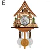 Wall Clocks Wooden Cuckoo Clock Antique Funny Bird Wood For Home Decoration Accessories