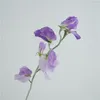 Dekorativa blommor 63 cm Wisteria Branch Pea Blossom för bröllopsfest dekoration Vit konstgjord blomma indie rum väggdekor girland