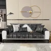 Coprisedie Nordic Light Cuscino per divano di lusso a forma di L Copridivano in pelle Four Seasons Asciugamano posteriore antiscivolo universale per soggiorno