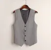 Damesvesten zomer vneck vest vrouwen dunne losse vest met eenmalige mouwloze blazer feminino short slanke veste femme xxxl 230215