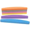 Nail Files 50pcs Sponge Sandpaper For Manicure Buffer Block 100180 Colorful Boat Sanding Foam Emery Board Lime a ongle 230214