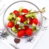 Dinnerware Sets Stainless Steel Fruit Forks Washable Mirror Polished Stylish El Restaurant Cake Muffin Flatware Silver Fork