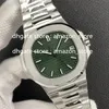 3KF 5711 Orologio automatico da uomo Quadrante con texture verde Bracciale in acciaio inossidabile Super Edition Movimento svizzero Puretime R84179l