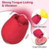 Massaggiatore per adulti Potente vibratore per succhiare rose Femmina per donne Clitoride Stimolatore ventosa per clitoride Orale Leccate di lingua Giocattoli Merci Adulti 18