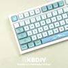 Keyboard Kbdiy 123keys/Set Profile XDA GMK Iceberg Keycaps PBT dla DIY-Dye-Sub Niebieski niestandardowy klawiatura klawiatury dla GK61 TM680 T230215