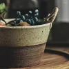 Bowls 1600ml Art Art Retro Retro Seramic Salad Prow Home Stoare Binaural Handle Handle Noodle Soup El Restaurant