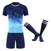 Outdoor T-Shirts Men Soccer Jerseys Sets Boys Girls Football Shirts Sportswear Youth Kids Football Training Uniforms Tracksuits with Socks 230215