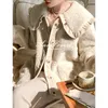 女性用ジャケット秋の冬の女性温かいフェイクファーフリースフリースコートジャケット韓国ファッションは2つの着用方法ラペルメスアウトウェア230215