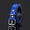 Belts Suspenders Simple Design Kids Faux Leather Plsin Color Children Buckle Belt Girls Boys Leisure Strap High Quality 947 V2 Dro Dhden