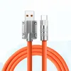 120W 6A Type-C Micro USB Skin-Feel Liquid Silicone Fast Charging Cables Metal Plug Shell USB-C Laptop Tablet Phone Universal Quick Charger Cable