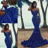 Party Dresses Glitter Sequined Mermaid Prom Sexig Sweetheart Neck Sparkly aftonklänningar African Sweep Train Club Wear Outfit