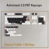 Teclados astronaut 3.0 pbt keycaps personalizando teclado mecânico Caps Caps Chery perfil 61 64 68 84 87 980 Chaves Definir voo espacial T230215