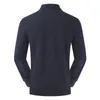 Herrpolos Men Polos XS -5XL Fashion Sportwear High Quality -Design Men's Polos Shirts Långärmning 100% Cotton Casual Polos Homme Lapel Man Topps 230215