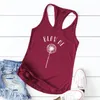 Débardeurs pour femmes Blow Me Dandelion Cute Women Botanical Sleeveless Workout Running Tops Drop