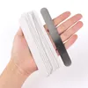 Nail Files 50pcs Mini Replaceable Sandpaper File 100180240 GreyBlack Straight Removable Pads Stainless Steel Handle Metal Buffers 230214